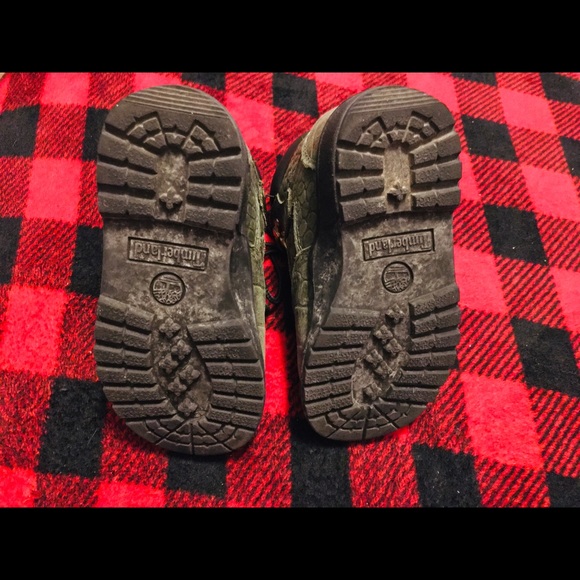 Timberland “Croc Skin” Dark Green Toddler Boys Size 8 - Picture 6 of 7